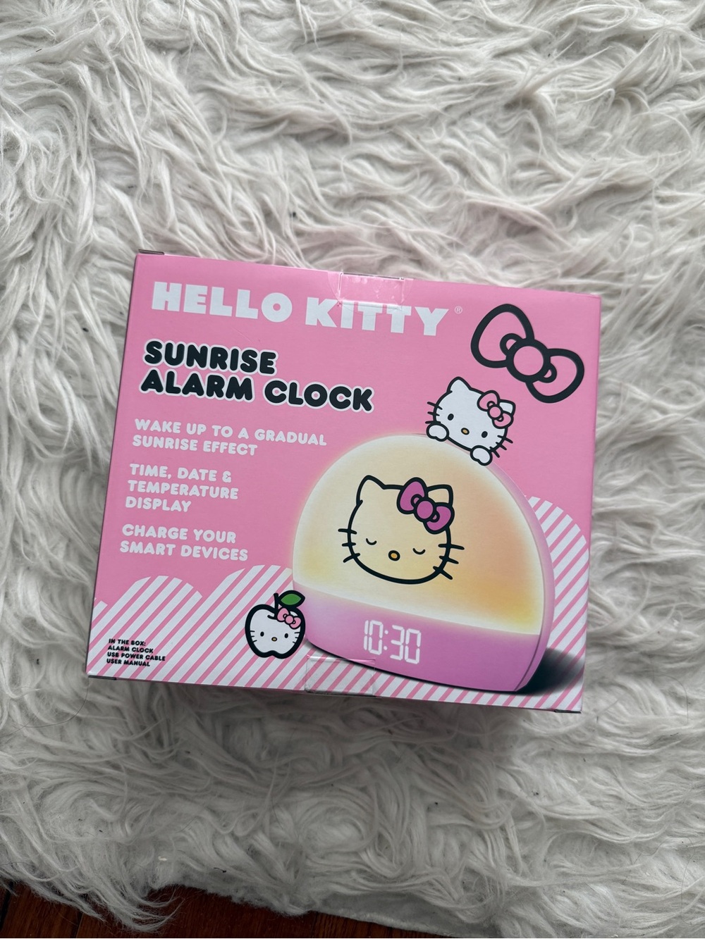 Hello Kitty Pink and Yellow Sunrise Alarm Lamp